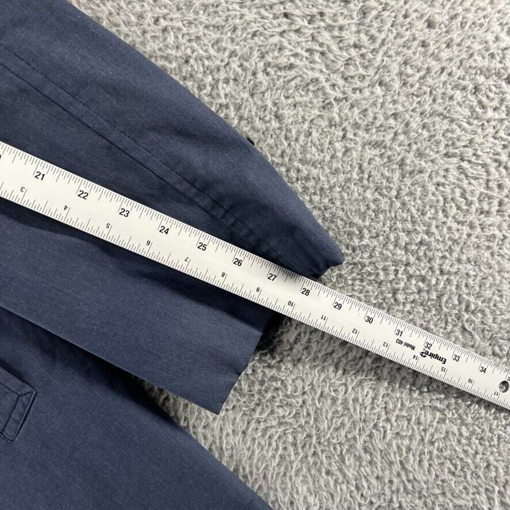 Vintage London Fog Bomber Jacket Men's 42 Blue Fa… - image 4